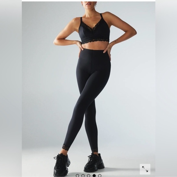 Savage X Fenty Hotline High Waisted Active Yoga Workout Black Legging Size 2X - Picture 3 of 12